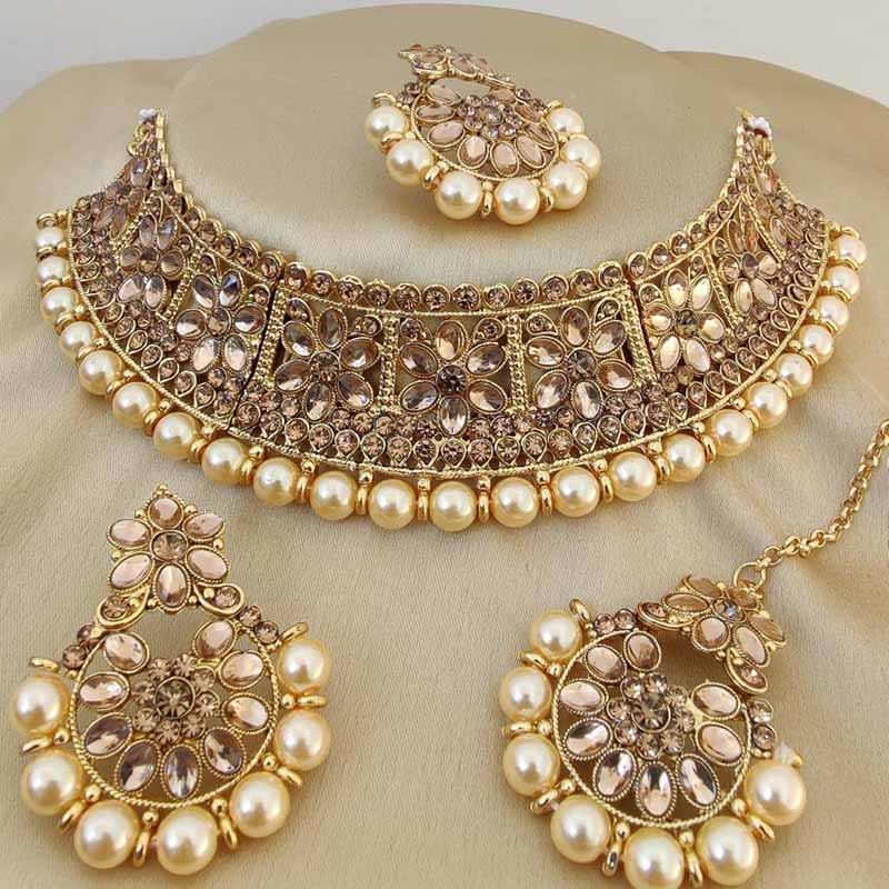 Beautiful-Artificial-Jewellery-Set-Of-Crystal-Choker-Necklace-With-Earrings-amp-Maang-Tika-By-Itrend-Fashion-Golden-Beige-Indianstrend.jpg